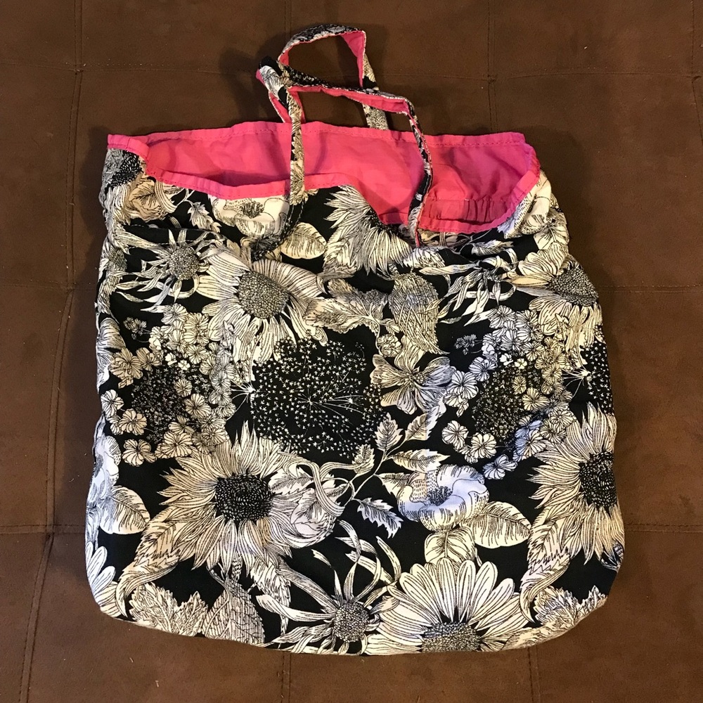 Liberty of London for Target black white pink tote